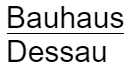 Logo des Bauhaus Dessau
